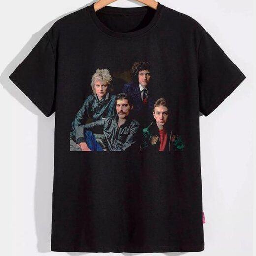 Футболка PrintBro Queen Зірки рок-н-ролу PG0760 goodreclama Чорний
