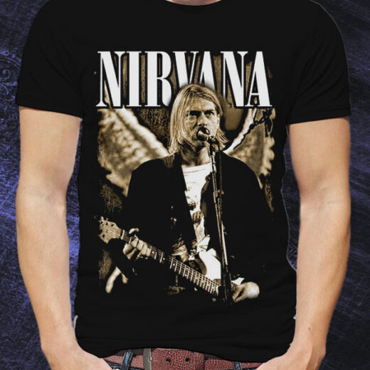 Футболка PrintBro чоловіча "Nirvana. Kurt Cobain." PG00939 goodreclama Чорний