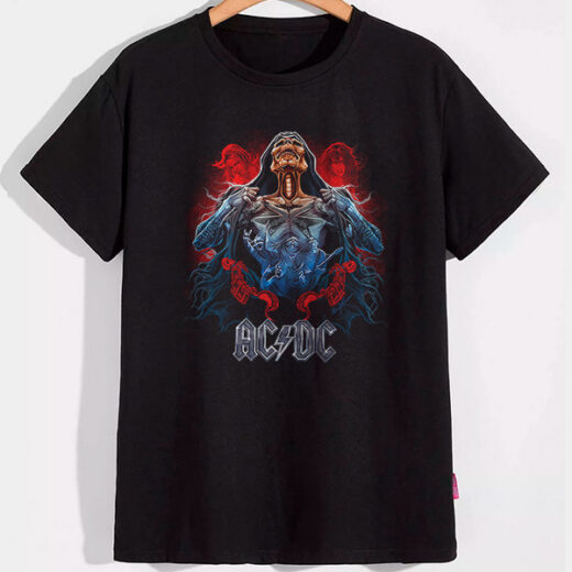 Футболка PrintBro AC/DC (death art) PG03038 goodreclama Чорний