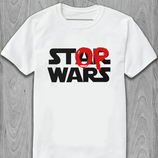 Футболка PrintBro Star Wars - Stop Wars PG01747 Білий