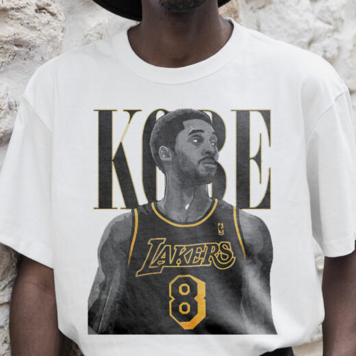 Футболка PrintBro чоловіча Kobe Bryant Lakers PG02773 Біла
