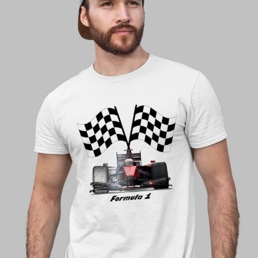 Футболка PrintBro F1 auto Formula 1 PG01066 Біла