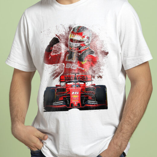 Футболка PrintBro Пілот Formula 1 PG01060 Біла