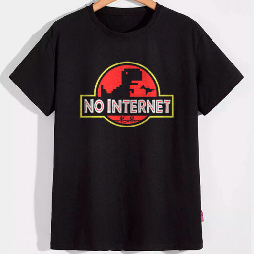 Футболка PrintBro No internet PG07543 goodreclama Чорний