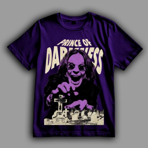 Футболка PrintBro Ozzy Osbourne "Prince of Darkness" goodreclama Фіолетовий (Purple) Art.002