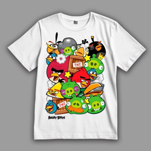 Жіноча футболка PrintBro Angry Birds. Вічна війна птахів та свиней PG11184 goodreclama