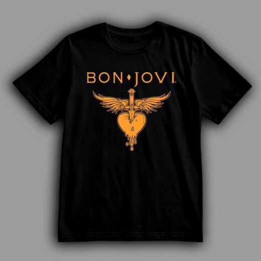 Футболка PrintBro Bon Jovi Heart логотип рок-гурту goodreclama
