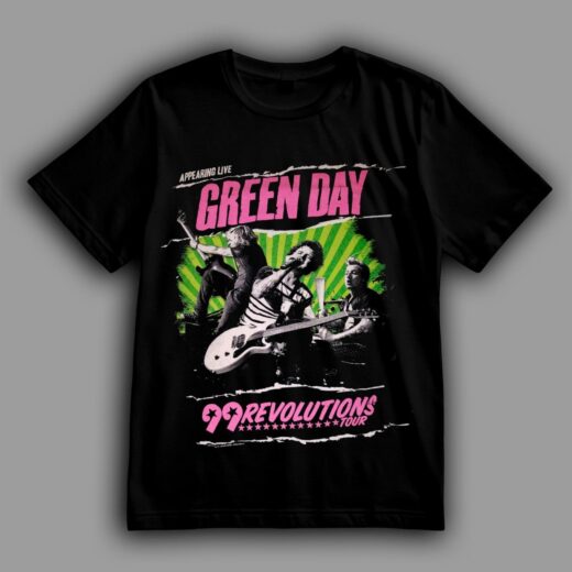 Футболка PrintBro Green Day концертний тур "99 Revolutions Tour" PG09626 goodreclama