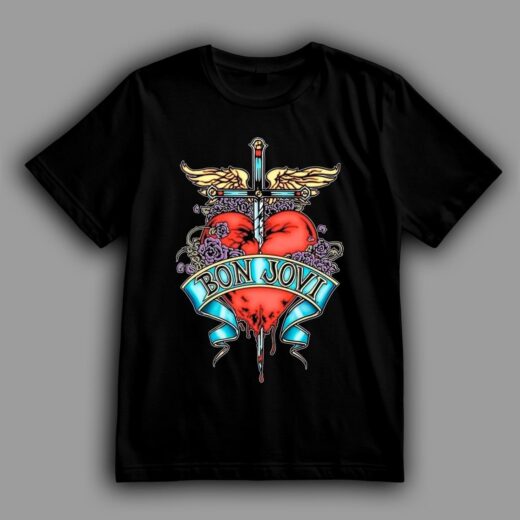 Футболка PrintBro Bon Jovi Heart and Dagger (Серце та кинжал) goodreclama