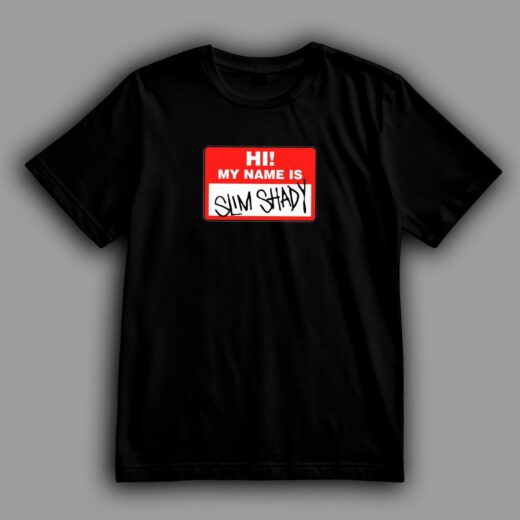 Футболка PrintBro Eminem My Name Is Slim Shady PG09606 goodreclama Чорний