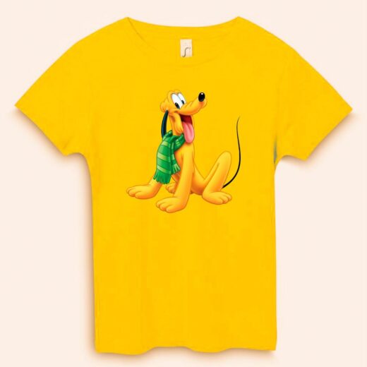 Футболка PrintBro Плуто (Pluto) — вірний пес Міккі Мауса PG10211 goodreclama Жовтий