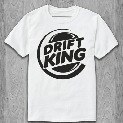 Футболка PrintBro Drift King (чорно-біла) PG065803 goodreclama Білий Art.002
