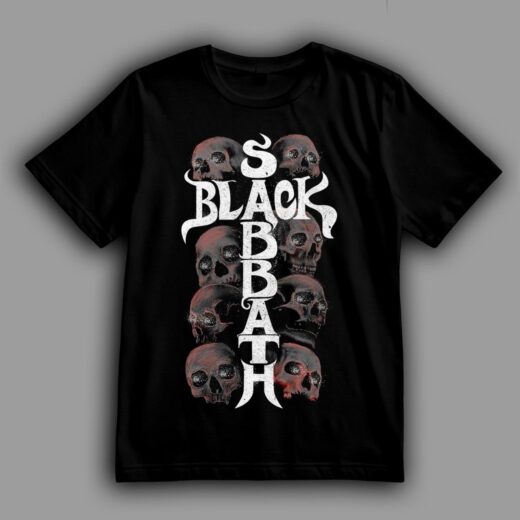 Футболка PrintBro Black Sabbath напис у формі хреста PG09571 goodreclama