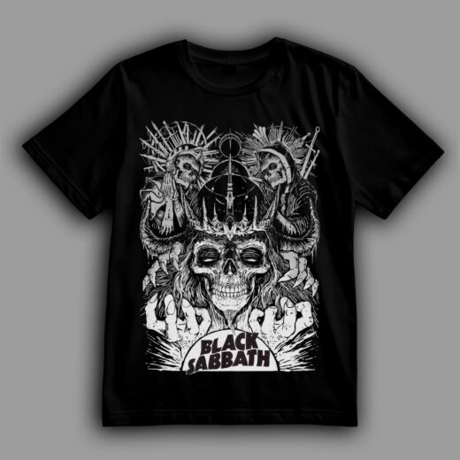 Футболка PrintBro Black Sabbath - Skulls and Crowns PG09568 goodreclama