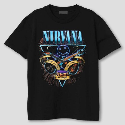 Футболка PrintBro Nirvana принт в блакитних тонах PG09580 goodreclama