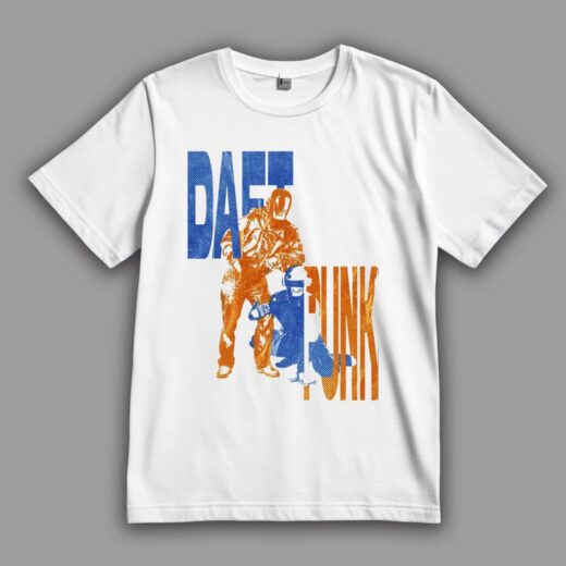 Футболка PrintBro Daft Punk блакитно-оранжевий логотип PG09546 goodreclama