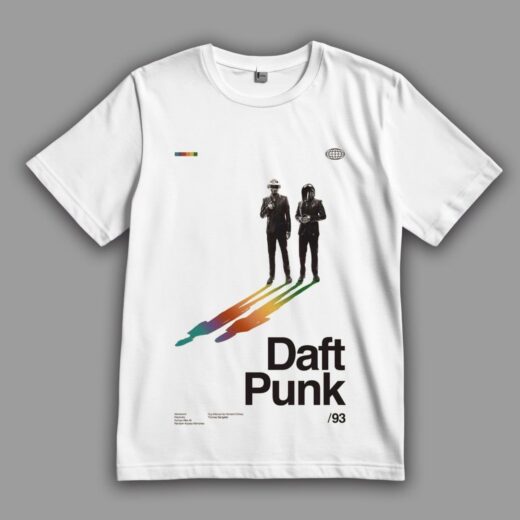 Футболка PrintBro Daft Punk постер з виконавцями PG09539 goodreclama