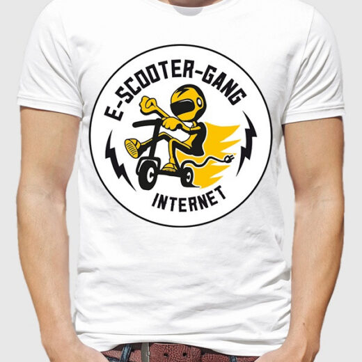 Футболка PrintBro чоловіча E-Scooter-Gang Internet PG00522 goodreclama Білий