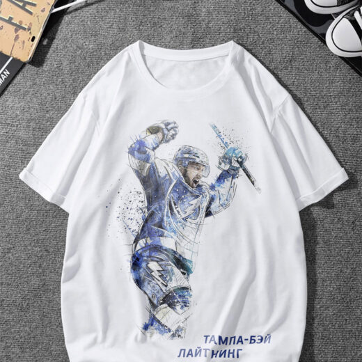 Футболка PrintBro Tampa Bay Lightning хоккей PG03320 goodreclama Білий