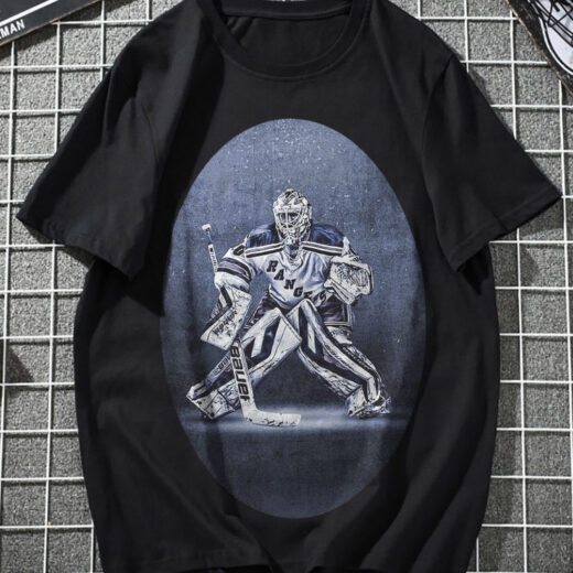 Футболка PrintBro Хокей, Rangers (воротар) PG03315 goodreclama Чорний