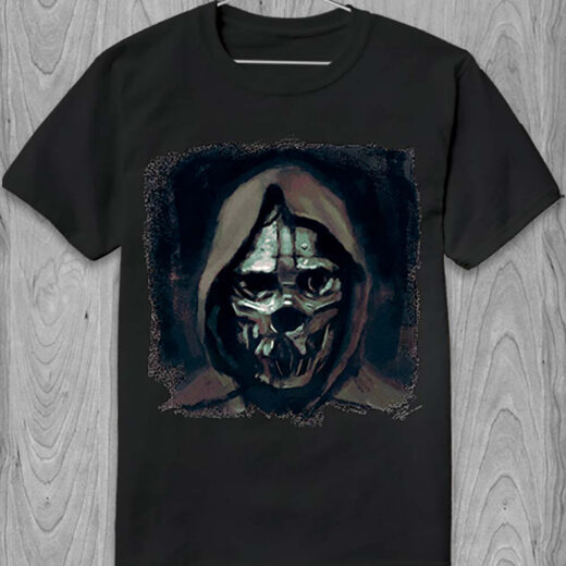 Футболка PrintBro Dishonored Corvo Mask Art PG05620 goodreclama Чорний