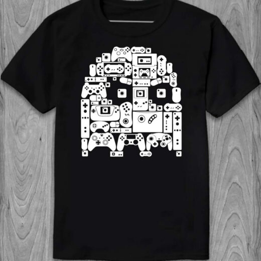 Футболка PrintBro Retro Video Game Pac-Man PG05762 goodreclama Чорний