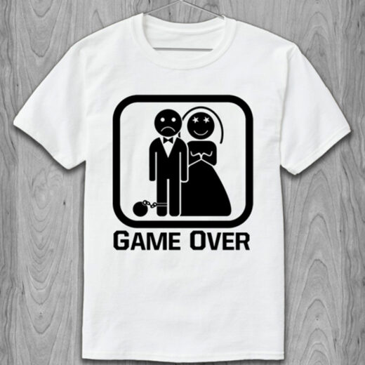Футболка PrintBro Game over (весілля) PG065778 goodreclama Білий