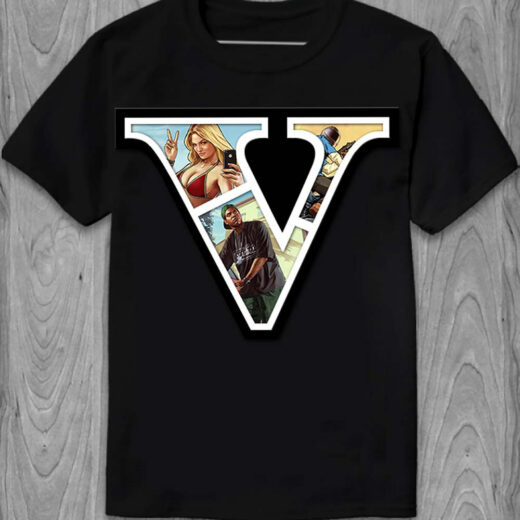 Футболка PrintBro GTA 5 Logo PG05820 goodreclama Чорний