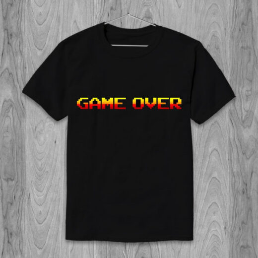 Футболка PrintBro Game over (Screen 8 Bit) PG05098 goodreclama Чорний