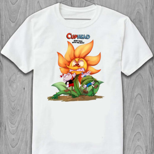 Футболка PrintBro Cuphead Fan art Диявол PG05987 goodreclama Білий