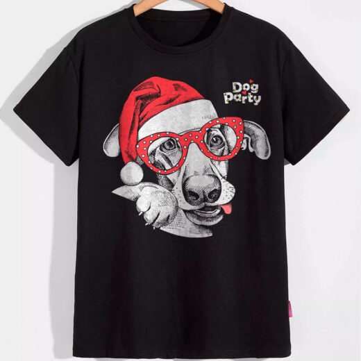 Футболка PrintBro Dog party PG06672 goodreclama Чорний