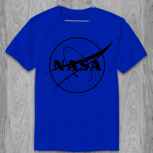 Футболка PrintBro NASA, надпис PG065895 goodreclama Синій