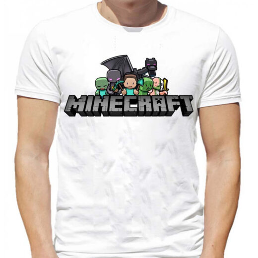 Футболка PrintBro Minecraft logo PG05547 goodreclama Білий