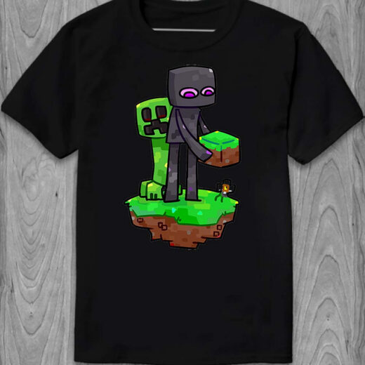 Футболка PrintBro Minecraft creeper hug PG05718 goodreclama Чорний