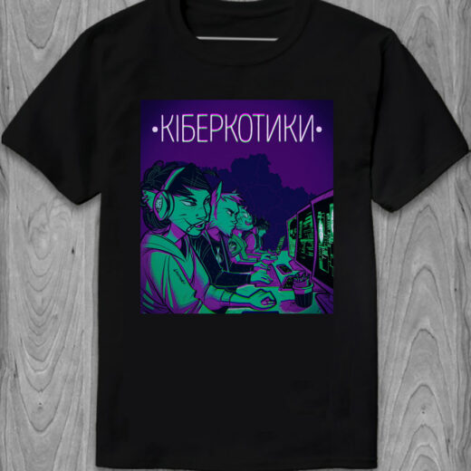 Футболка PrintBro Кіберкотики PG01812 goodreclama Чорний