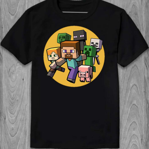 Футболка PrintBro Minecraft герої PG05720 goodreclama Чорний