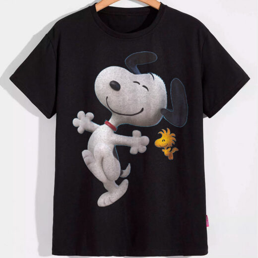 Футболка PrintBro Щасливий пес Snoopy PG06695 goodreclama Чорний
