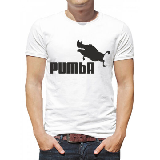 Чоловіча футболка PrintBro з приколом "Pumba" PG00078 goodreclama Білий