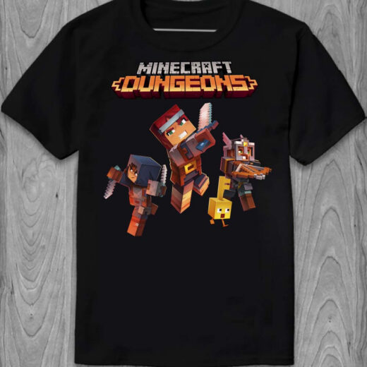 Футболка PrintBro Minecraft Dungeons PG05888 goodreclama Чорний