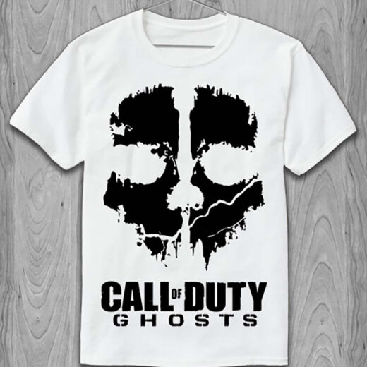 Футболка PrintBro Call of Duty Ghost Skull Logo PG05639 goodreclama Білий
