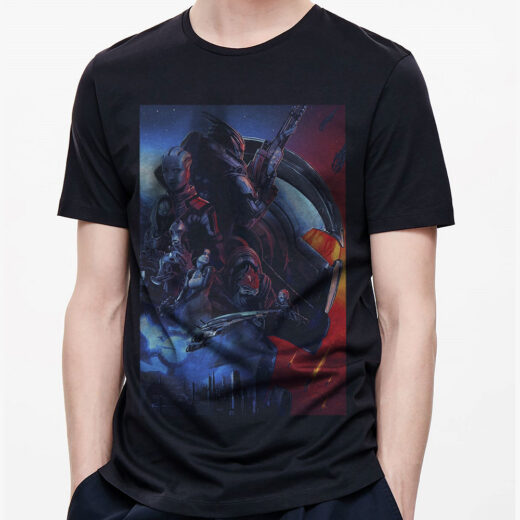 Футболка PrintBro Mass Effect Legendary game PG065742 goodreclama Чорний