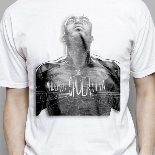 Футболка PrintBro чоловіча The Spider Anderson Silva PG02589 Білий