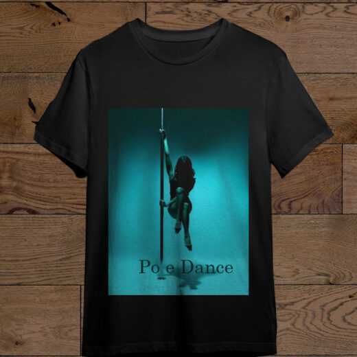Футболка PrintBro Pole dance блакитний арт PG03179 goodreclama Чорний