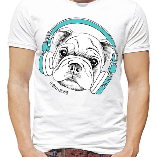Футболка PrintBro чоловіча "Собака I am cool" PG00252 goodreclama Білий