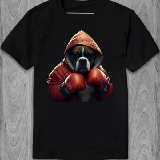 Футболка PrintBro Пес Боксер PG06502 goodreclama Чорний