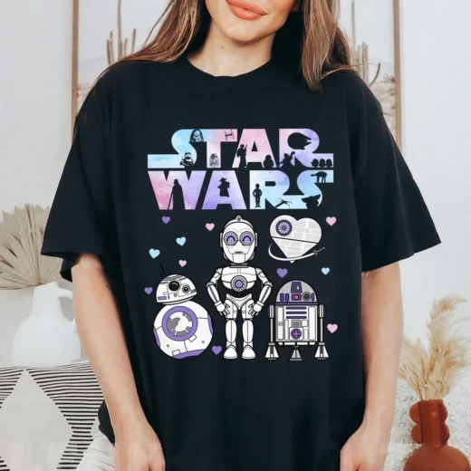 Футболка PrintBro Star Wars R2-D2, BB8, C3P0