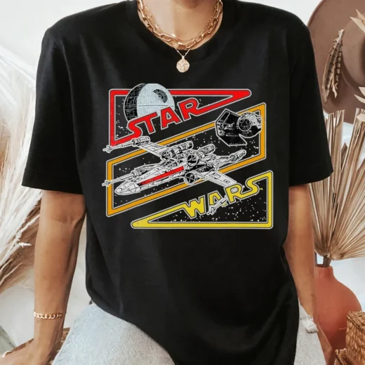 Футболка PrintBro Зоряні війни Зірка смерті X-Wing Tie Fighter