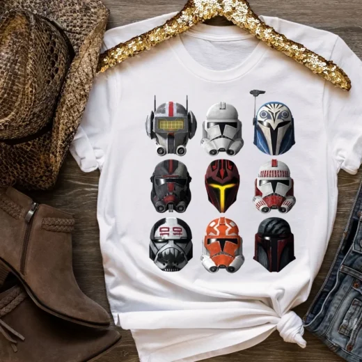 Футболка PrintBro Star Wars The Clone Wars Clone Helmets