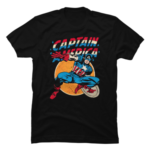 Футболка PrintBro Captain America Vintage unisex