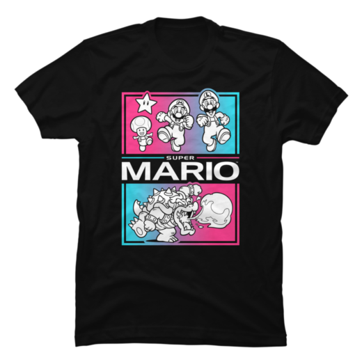 Футболка PrintBro Super Mario Rainbow Runners